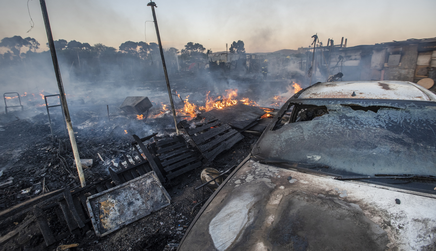 In photos: Fire at Wingfield refugee camp | GroundUp